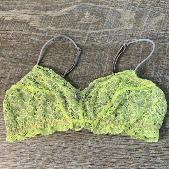 Honey Dew Yellow Bralette SZ S - Picture 1 of 3